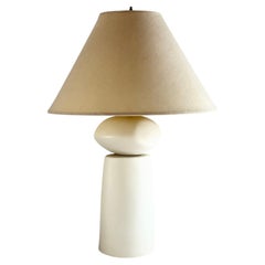 Lampe de table vintage en céramique organique moderne, USA, c1980s