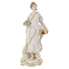 Statuetta in porcellana "Allegoria - Terra", Francia, opera di Samson, fine del XIX secolo