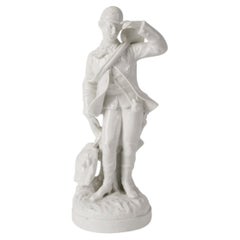 Porcelain Figure "Hunter" Italy by Mayer & Fels, Second Half of 19th Century