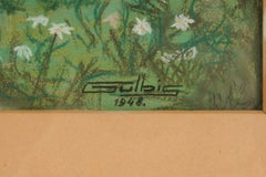 Gemälde „Frau mit Kind“, Lettland (UdSSR) von Gulbis, 1948