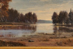 Painting "Evening Landscape", Russia By Kazantsev V., Late 19th Century