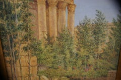 Painting "Temple of Jupiter In Baalbek", Russia, Late 19th Century