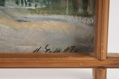 Painting "City Landscape", Latvia (Ussr) By Leja Māris, 1987
