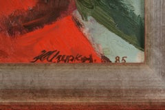 Dipinto "Natura morta con zucca", Lettonia (URSS) di Yuri Tsirkunov, 1985