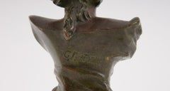 Busto in bronzo, C. Bertrand, Francia, primi del XX secolo