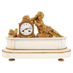 Mantel Clock "Reading Girl", France, 1870 - 1890