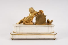 Mantel Clock "Reading Girl", France, 1870 - 1890