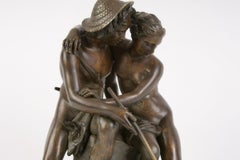 Figura de bronce, Francia, obra de Paul Joseph Raymond Gayrard, décadas de 1840 y 1850
