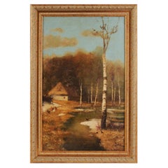 Painting "Spring Landscape", Russia By Zotov Alexander, Late 19th Century