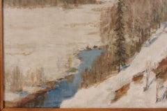 Painting "Winter Landscape, Sigulda", Latvia By Zauers Augusts, 1937