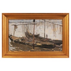 Cuadro «Dos barcos», Rusia (URSS), de Igor Popov, 1961