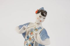 Porcelain Figure "Dancing Chinese Woman", Russia By Dmitrov Factory