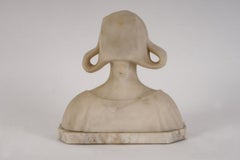 Busto in marmo di una ragazza olandese, Europa, inizio del XX secolo