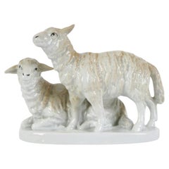 Porcelain Figure "Sheeps", Germany, 1930s - 1940s
