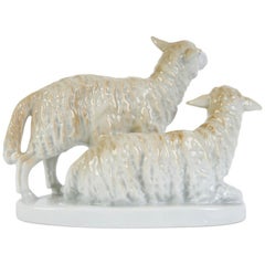 Porcelain Figure "Sheeps", Germany, 1930s - 1940s