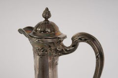 Silver Mounted Glass Carafe, France by Joseph Alexandre Martel, 1888 - 1914