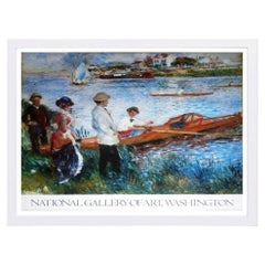National Gallery of Art di Washington, poster con cornice bianca “I rematori a Chatou”, 1986