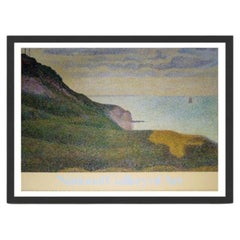 Póster con marco negro «Port-en-Bessin» de la Galería Nacional de Arte de Washington, 1988