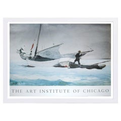 Affiche dans un cadre blanc « Sail, Nassau » de l'Art Institute of Chicago, 1980