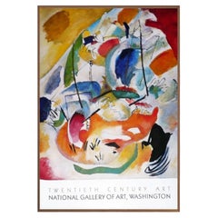 National Gallery of Art "Improvisation 31 (Sea Battle)" Walnut Frame Poster 1988