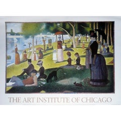 L'Art Institute, « Un dimanche à La Grande Jatte — 1884 », affiche non encadrée, 1990