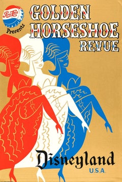 Disneyland - Golden Horseshoe Revue Unframed Poster, 1955