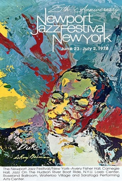 Affiche non encadrée « Duke Ellington » du Newport Jazz Festival, par LeRoy Neiman, 1978