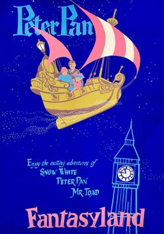 Disneyland - Peter Pan's Flight - Fantasyland Unframed Poster, 1955