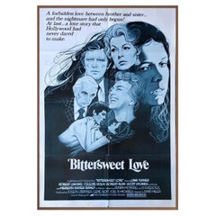 Bittersweet Love "Romantic Drama" Walnut Frame Poster, 1976
