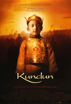 Affiche non encadrée du « drame biographique » Kundun, 1997