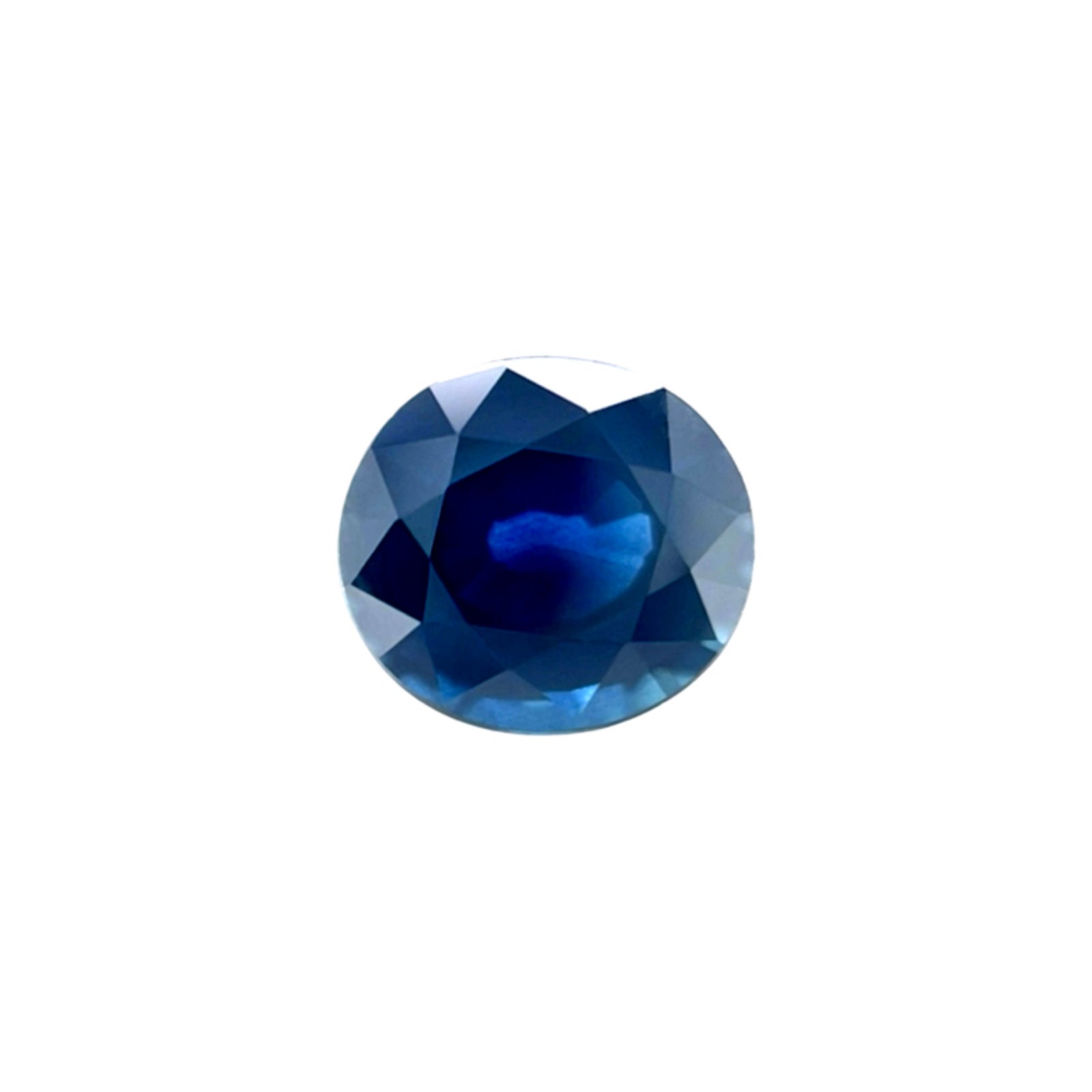 Pregiato zaffiro blu profondo Nature 1.97ct taglio ovale raro 7.5x6.8mm gemma sciolta VS