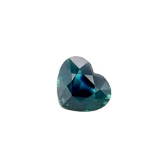Zaffiro blu profondo certificato GIA 1,03ct non trattato con taglio a cuore Nature 6,2x5,4mm
