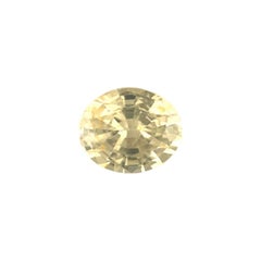 Nature GIA certificato 1,20ct Zaffiro giallo di Ceylon Gemma rara dal taglio ovale