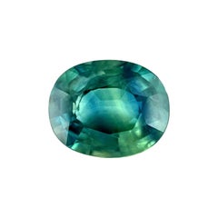 Nature 2.29ct Vivid Blue Green Sapphire Oval Natural Loose Gemstone 9x7.2mm