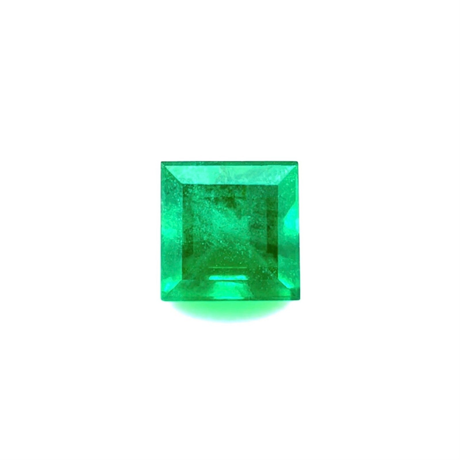 1,31ct Smeraldo naturale raro verde vivo quadrato taglio principessa 6x6mm Gemma sfusa