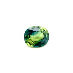1.23ct Bi Colour Sapphire Gra Certified Oval Cut Yellow Blue Loose Gem 6.9x5.8mm