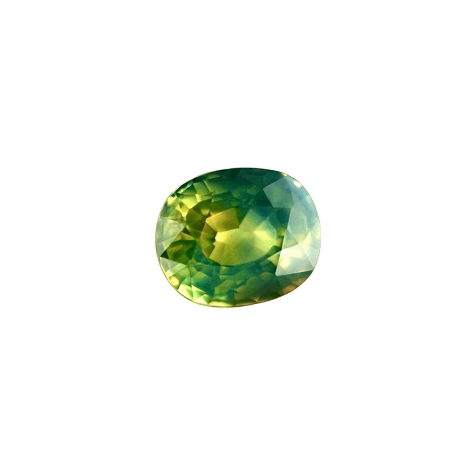 Nature Saphir Bleu Vert Jaune Certifié par le GIA 1.67ct Australian Oval Cut Gem