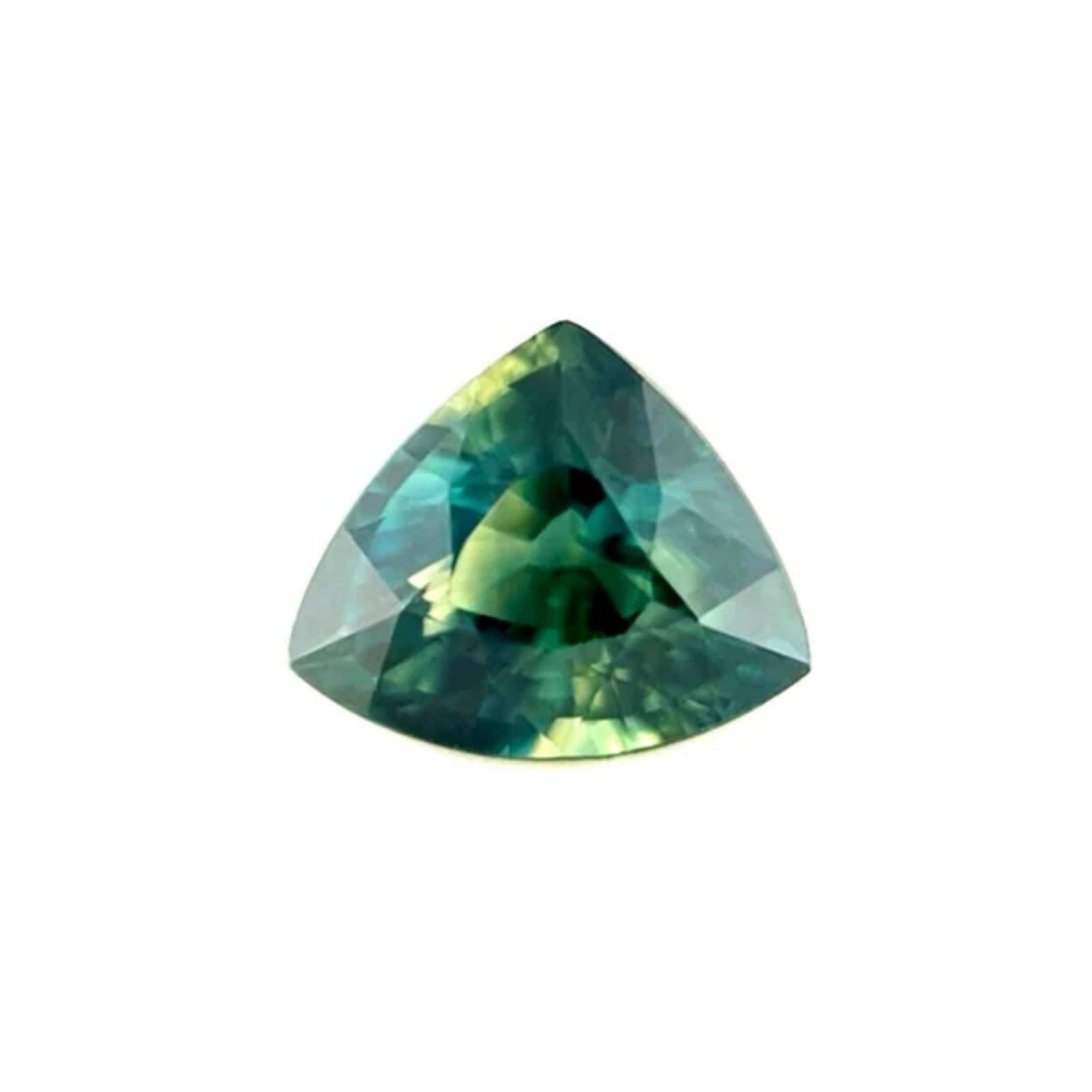 Zafiro australiano no tratado 1,36 ct Gema verde azul certificada por el GIA 6,3x7,5 mm