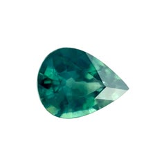Natural 1.73ct Vivid Blue Green Teal Sapphire Pear Teardrop Cut 8.6x6.3mm