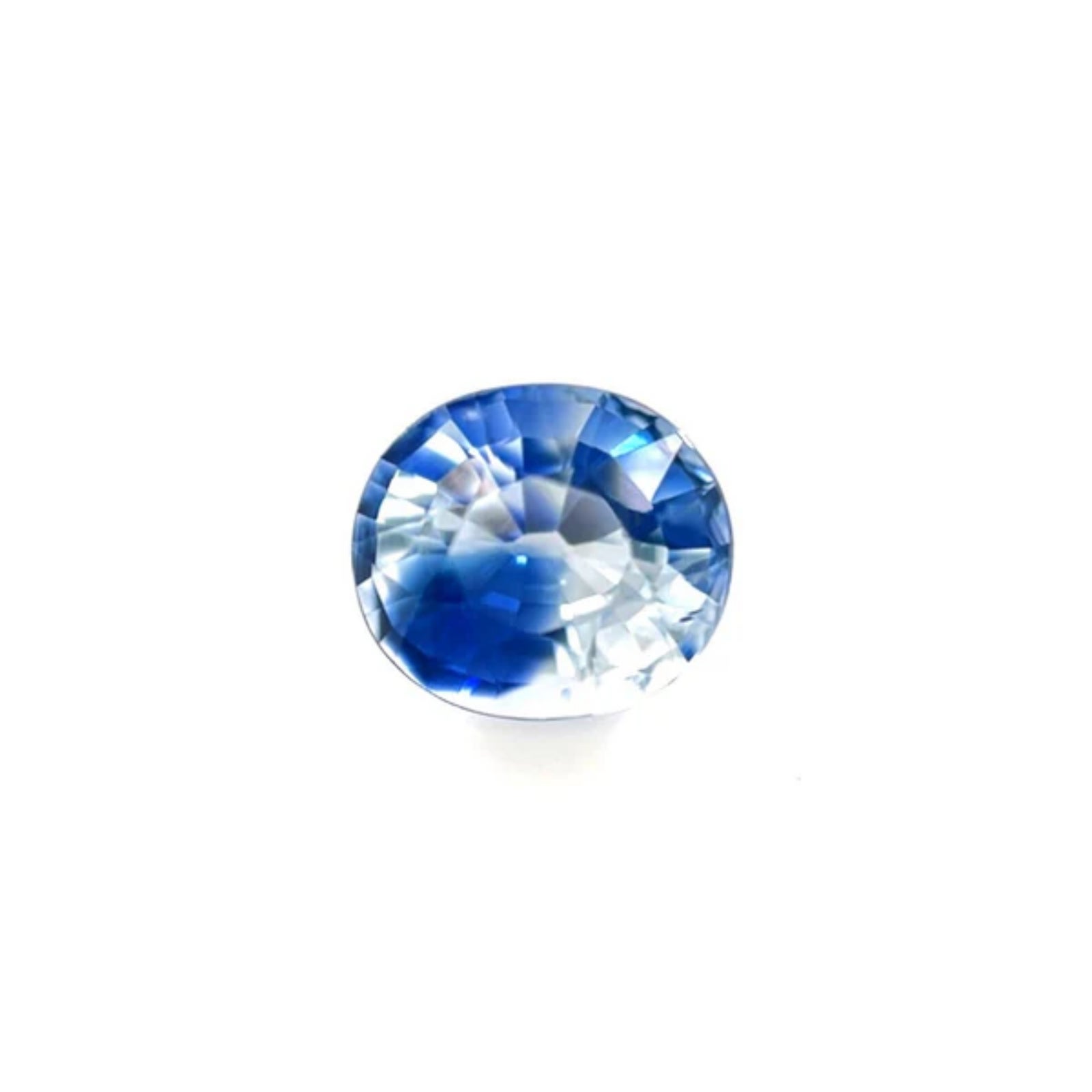 1,53 ct Zafiro de Ceilán natural bicolor certificado GIA Gema VS ovalada 6,7x5,8 mm