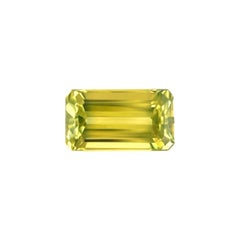 GIA ha certificato 1,65ct Zaffiro Giallo Vivido non trattato Taglio Ottagonale Gemma di Grado Superiore