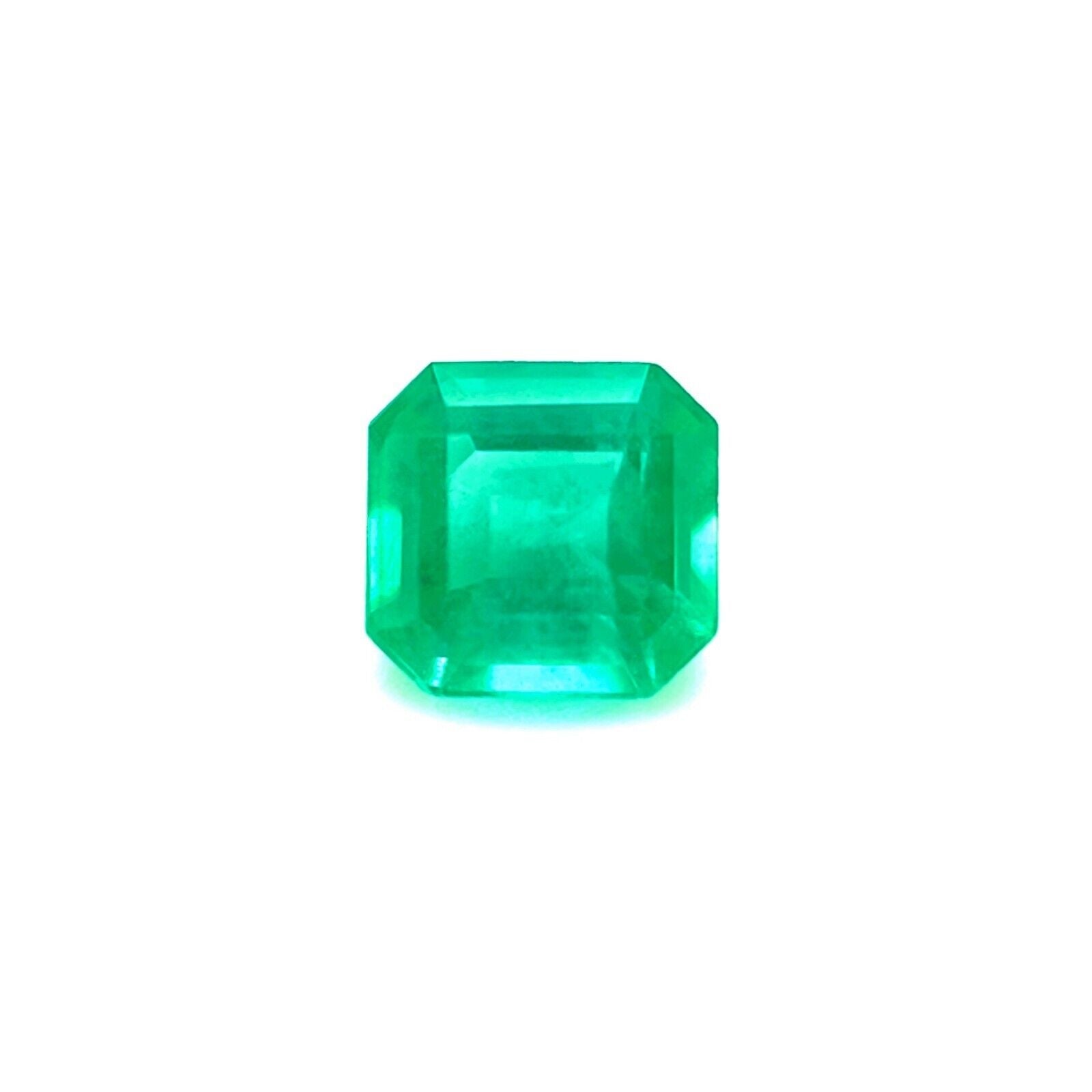 Natürlicher 1.15ct Smaragd Seltener Lebendiger Grüner Oktagon Schliff 6.1 X 5.1mm Loser Edelstein