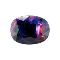 Unique 4.01ct Natural Winza Sapphire Blue Purple Untreated No Heat 10.3x7.7mm