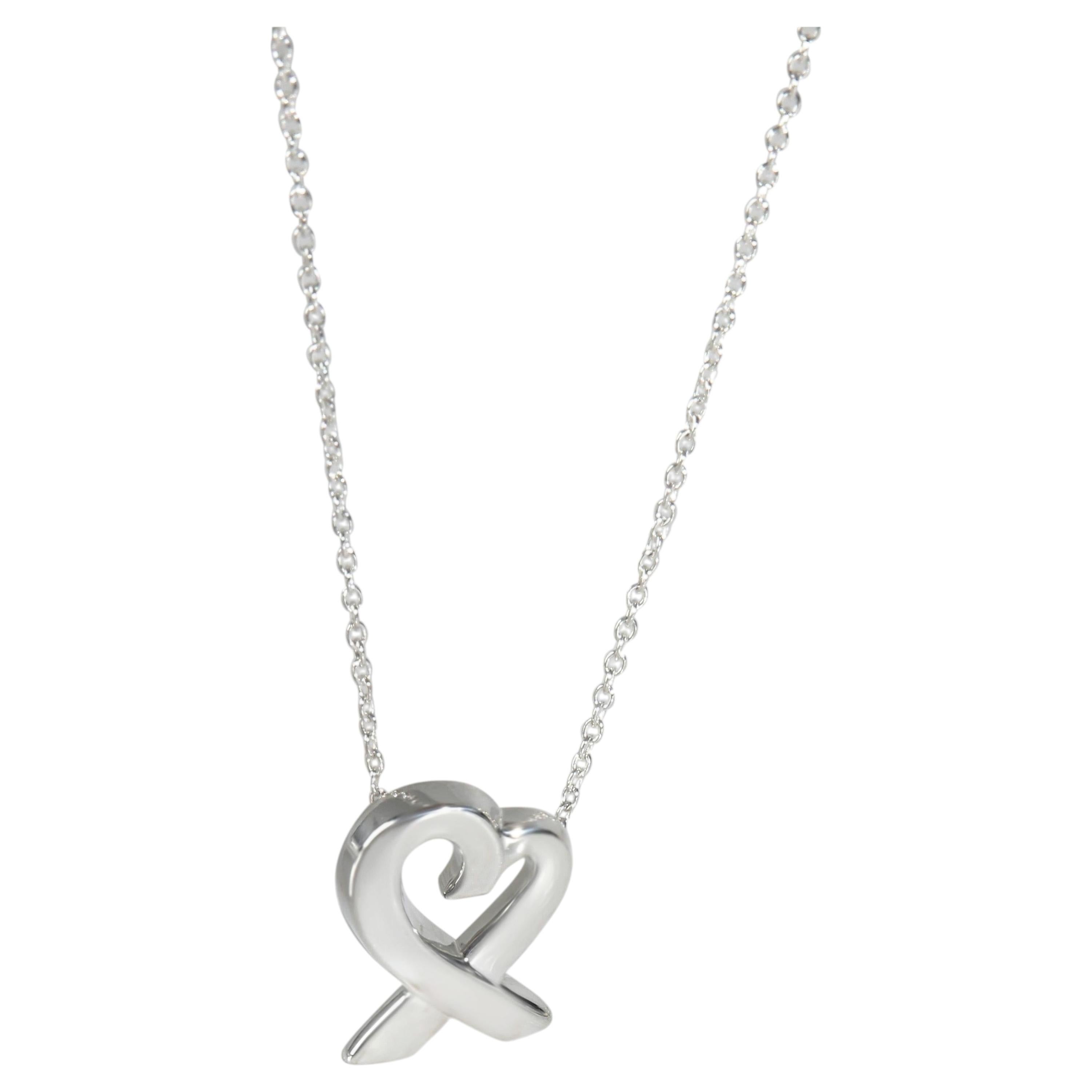 Tiffany & Co. Sterling Silver  Paloma Picasso Loving Heart Pendant in vendita