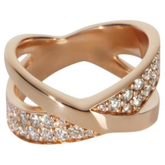 Tiffany & Co. Rose Gold Diamond Atlas X Wide Ring