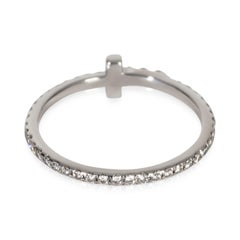 Tiffany & Co. White Gold Diamond Tiffany T Wire Ring