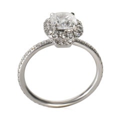 Harry Winston 1.03 ct Cushion Modified Diamond Engagement Ring