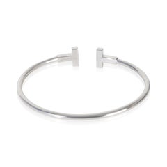 Tiffany & Co. White Gold Diamond Tiffany T Wire Bracelet