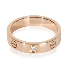 Cartier Rose Gold Diamond Small Model Love Ring