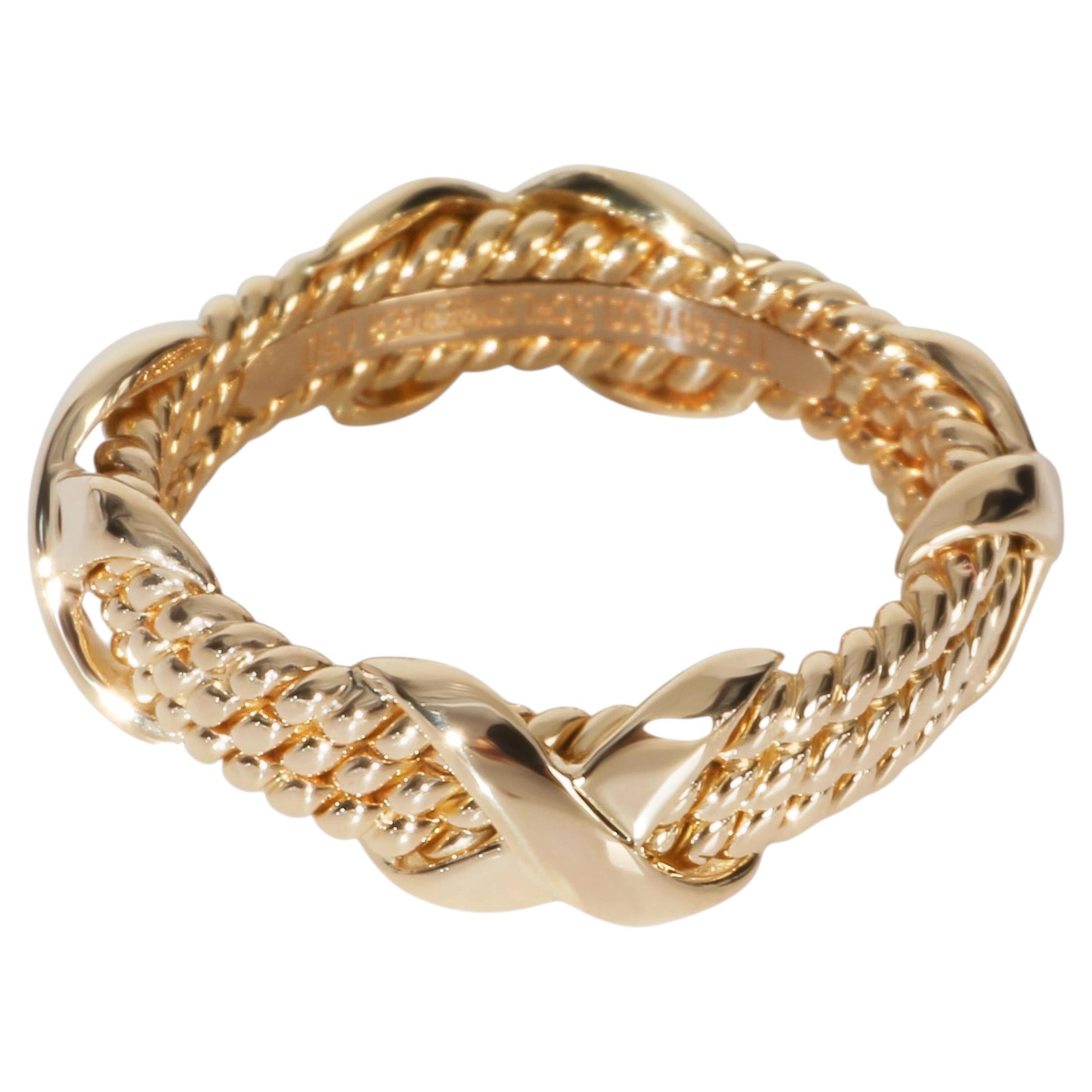 Tiffany & Co. Yellow Gold  Schlumberger X Ring